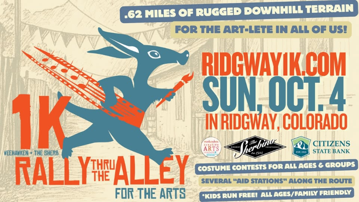 Citizens State Bank presents the Ridgway 1k Rally thru the Alley 2026