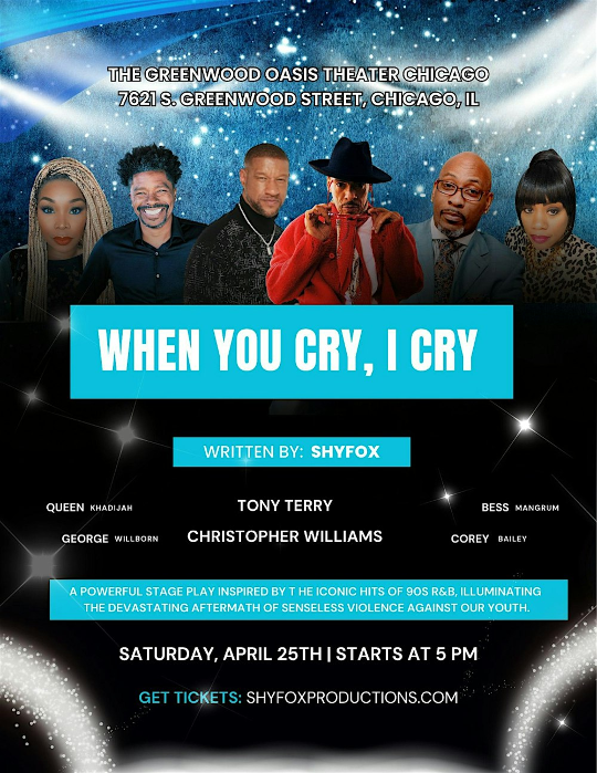 WHEN YOU CRY, I CRY, starring Tony Terry and Christopher Williams