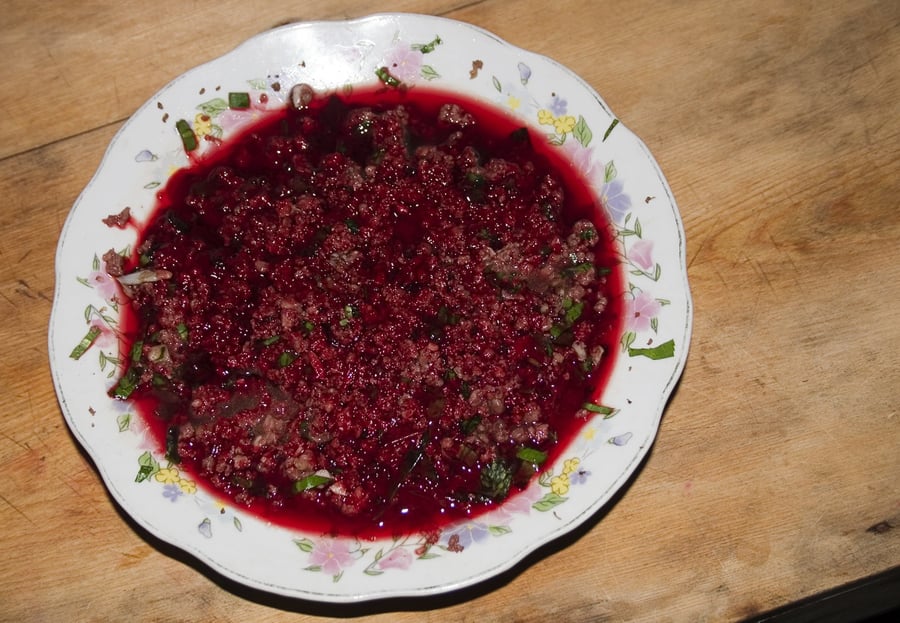 Tiết canh - Raw Blood Pudding