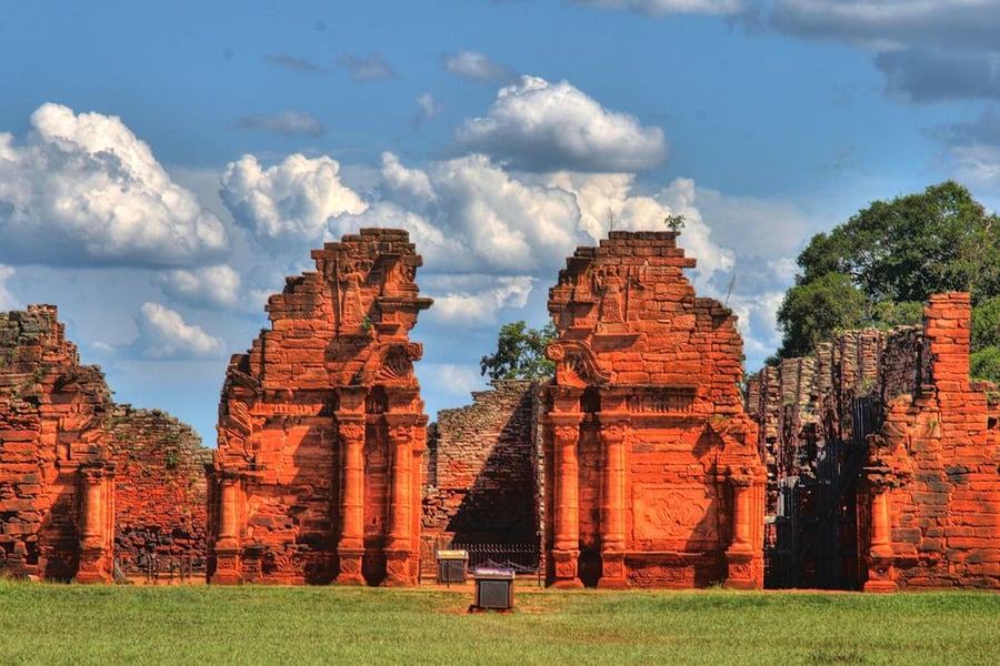 Jesuit Missions of the Guaranis: San Ignacio Mini, Santa Ana, Nuestra Señora de Loreto and Santa Maria Mayor (Argentina), Ruins of Sao Miguel das Missoes (Brazil)