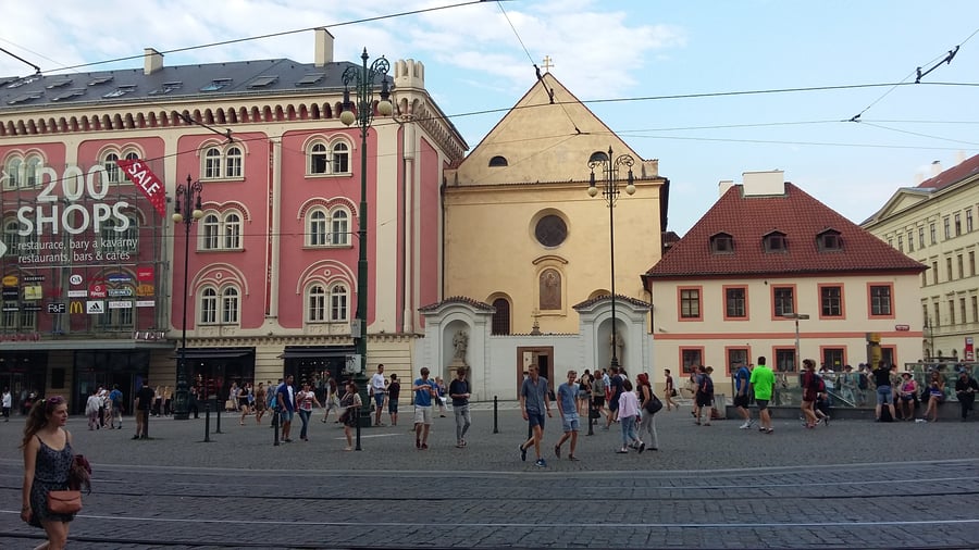 Praha - kostel sv. Josefa na náměstí Republiky