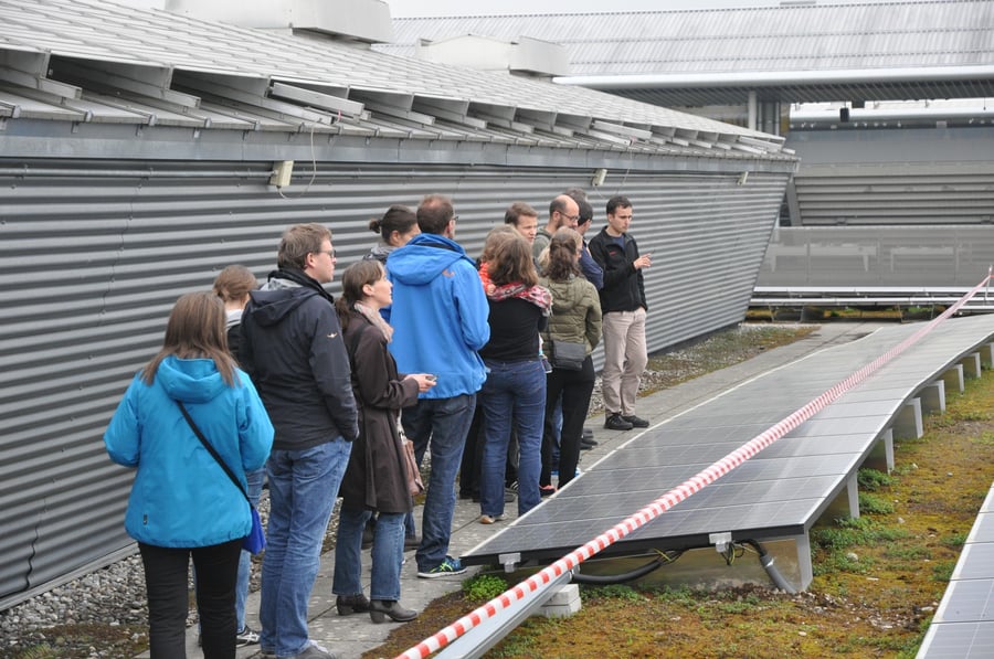 Crowd-funded solar plant - Sporthalle Wankdorf
