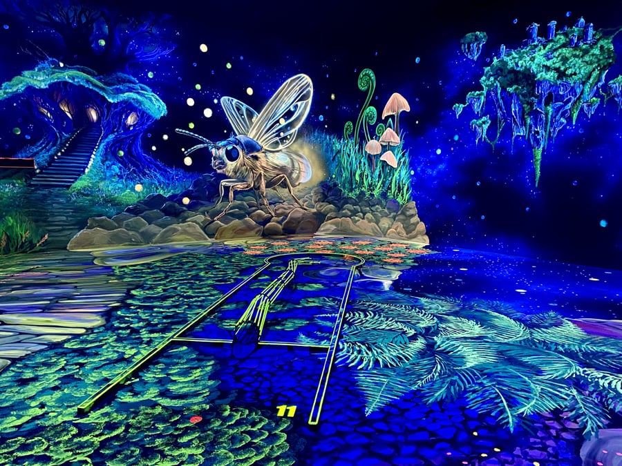 3D Black Light minigolf