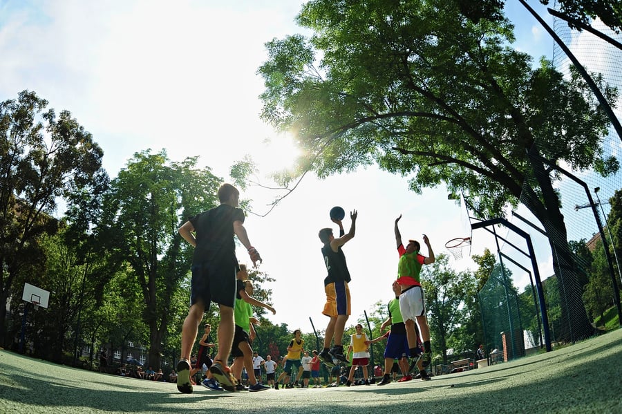 Praha park Folimanka - Streetball court