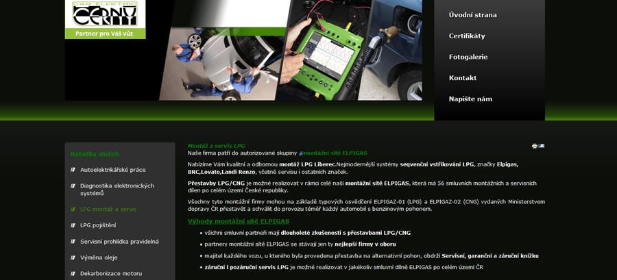 Liberec - Autoservis - Elektroservis Jiří Černý