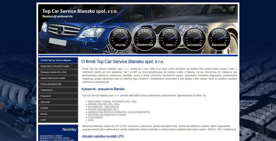 Blansko - Top Car Service Blansko spol. s r.o.