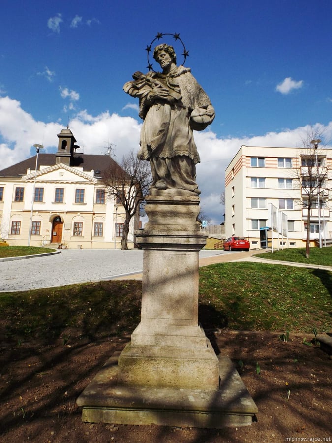 Březno u Chomutova - socha sv. JN