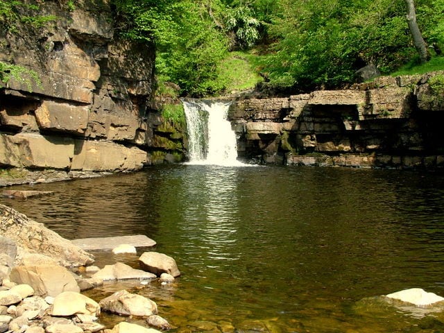 Kisdon Force, river Keld
