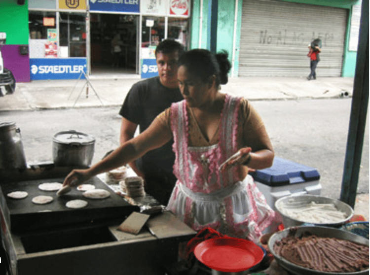 Abuletia's Pupusa stand
