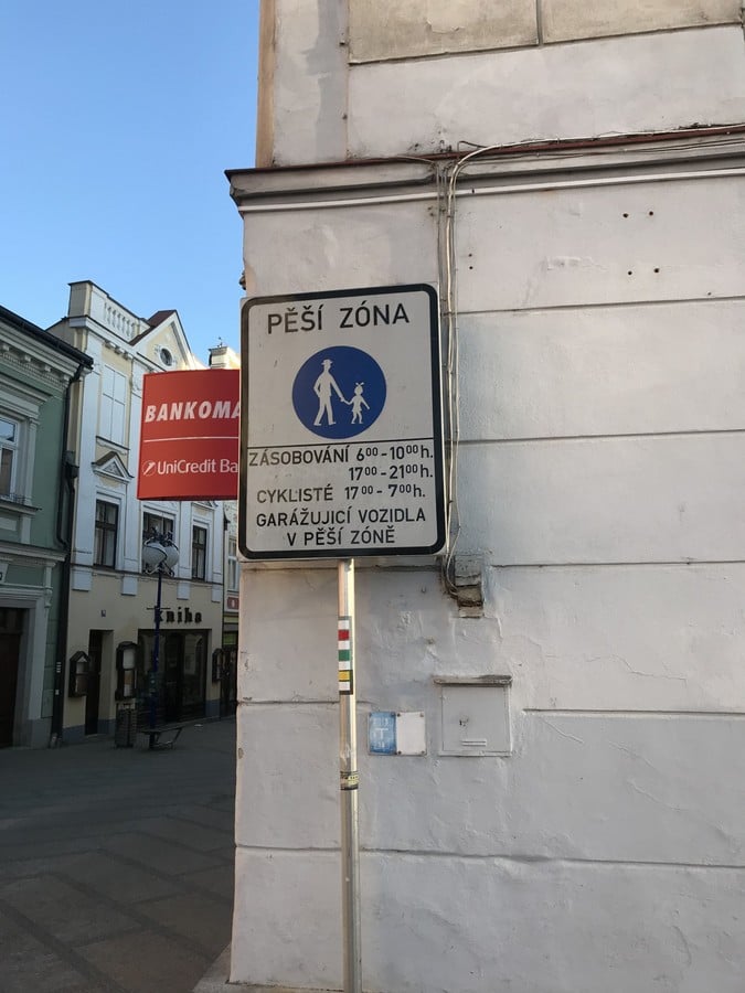Zákaz cyklistu