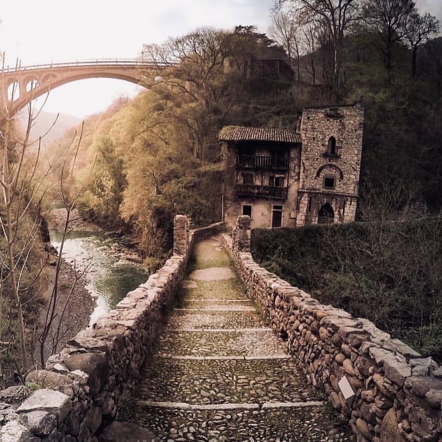 Attone Bridge and Customhouse of Clanezzo