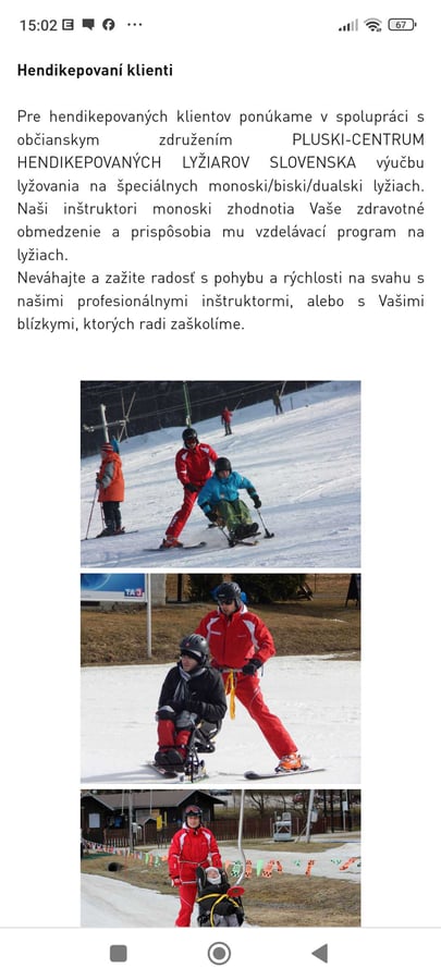 Lyžovanie pre imobilnych