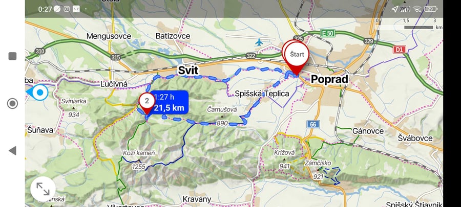Cyklo Poprad Svit Lopušna