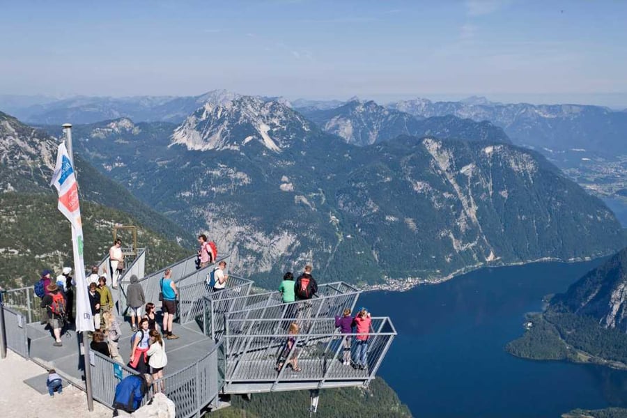 Dachstein Krippenstein - 5 prstov vyhliadka