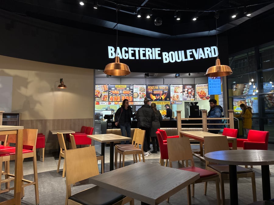 Food corner (Pizza Hut, Bageterie, Noodles, Kebab)