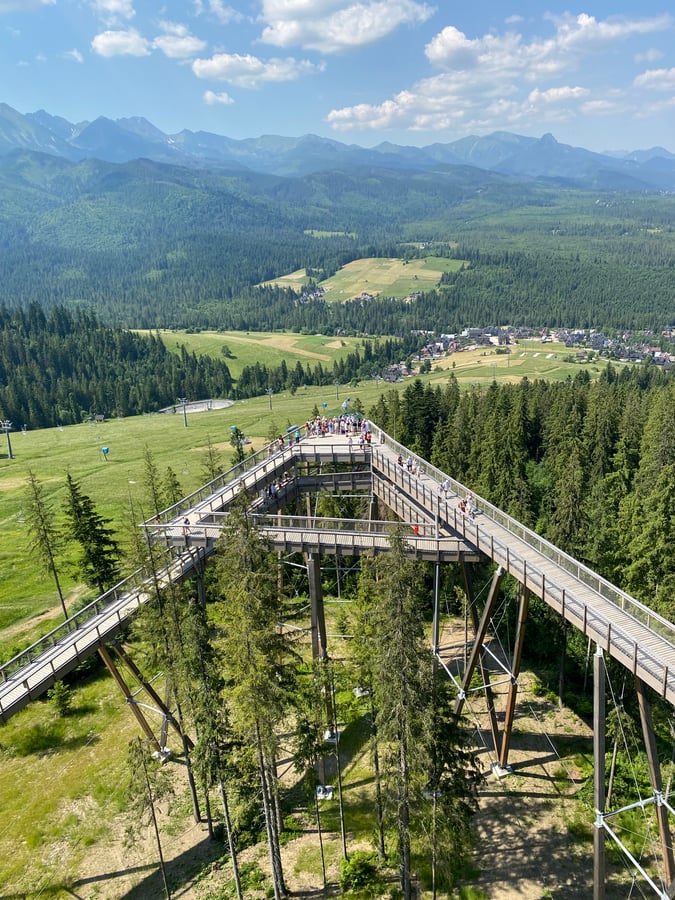 Sky walk Poronin (Scieżka w chmurach)