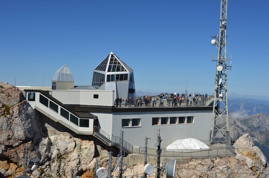 Na Zugspitze horná stanica