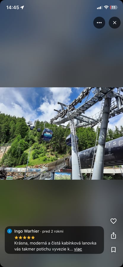 Kabinkova lanovka Gaislachkogel 1 časť