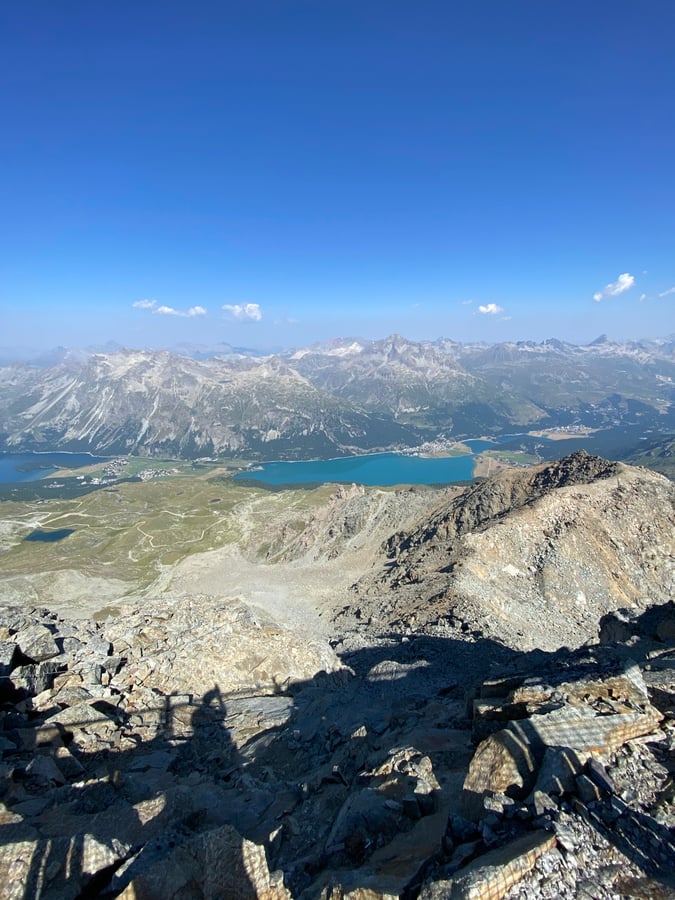 Vrchol Corvatsch lanovkou