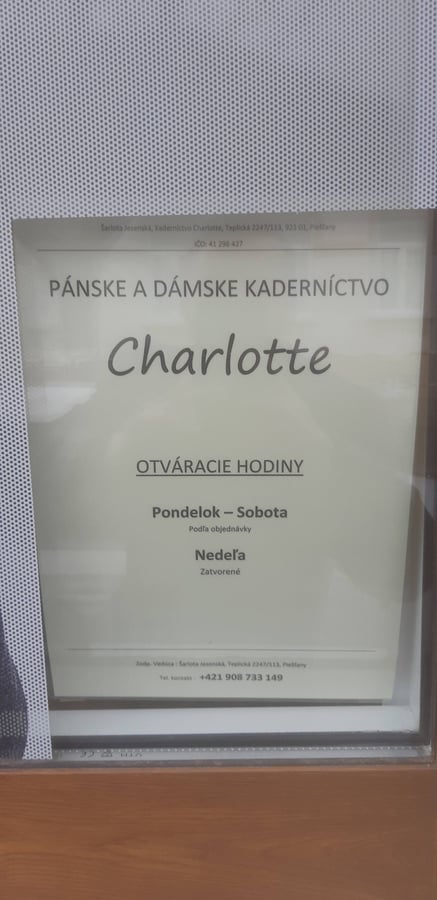 Kadernictvo Charlote
