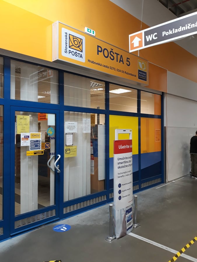 Pošta 5 v Tescu