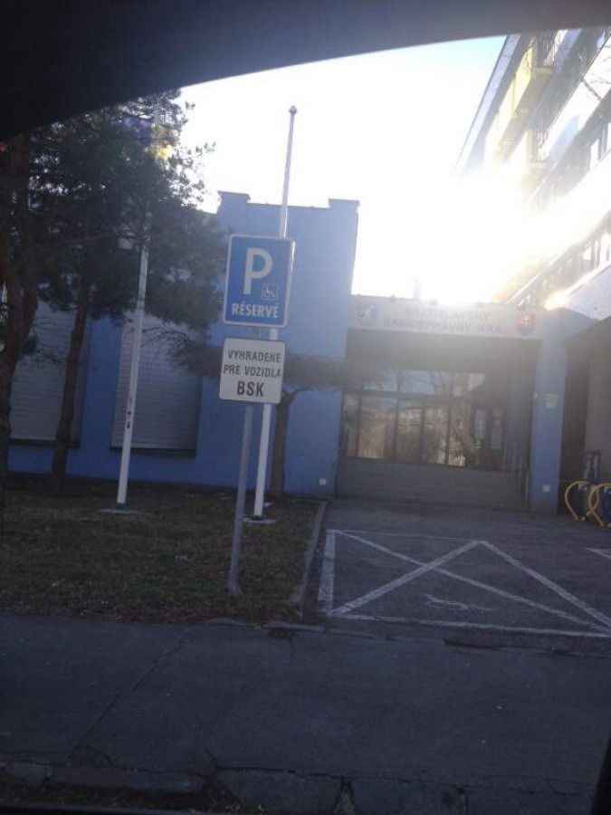 Vozičkárske parkovacie miesto