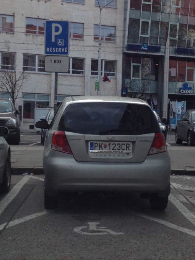 Vozičkárske parkovacie miesto