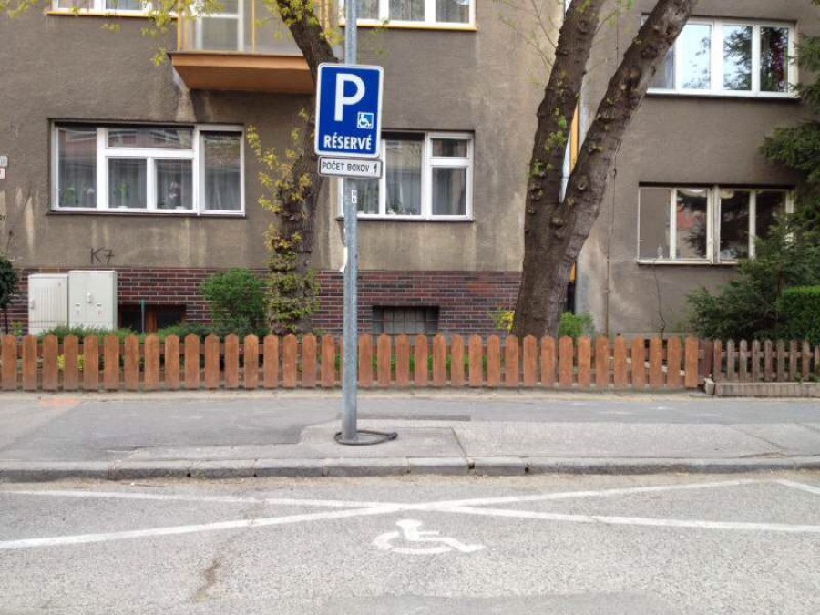 Vozičkárske parkovacie miesto