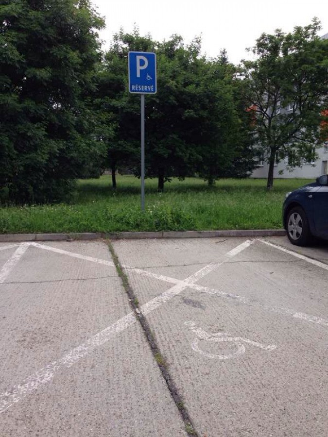 Vozičkárske parkovacie miesto