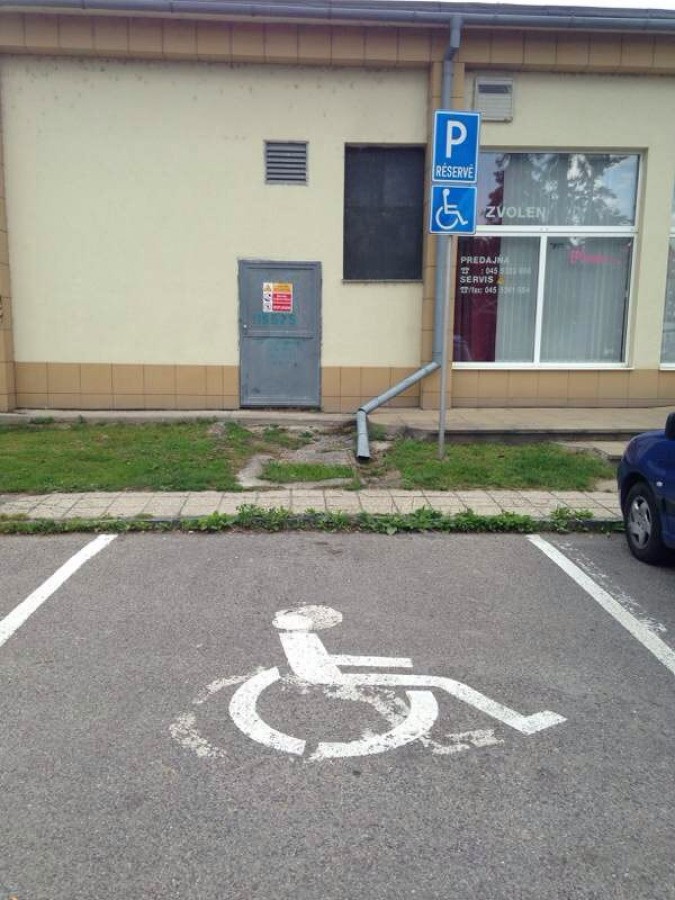 Vozičkárske parkovacie miesto