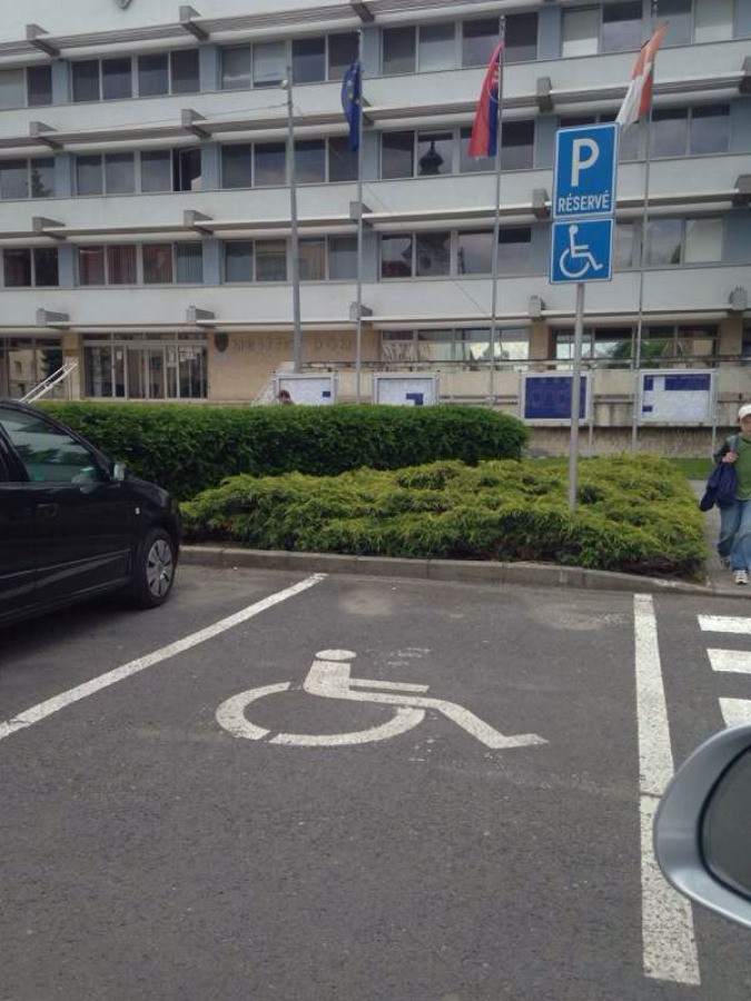 Vozičkárske parkovacie miesto