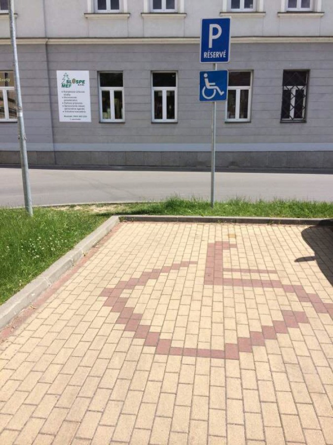 Vozičkárske parkovacie miesto