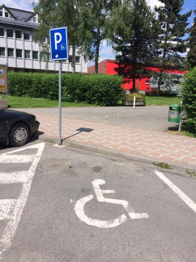 Vozičkárske parkovacie miesto