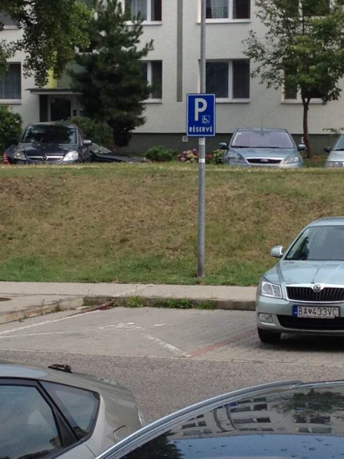 Vozičkárske parkovacie miesto