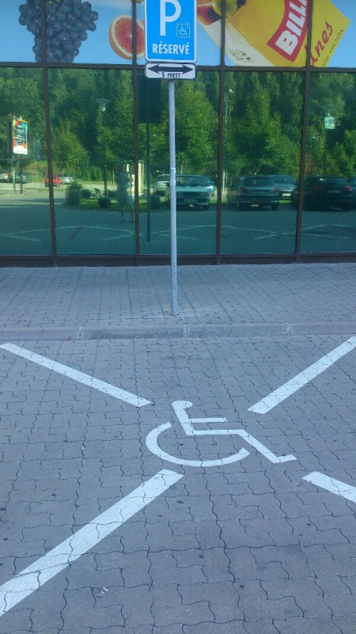 Vozičkárske parkovacie miesto