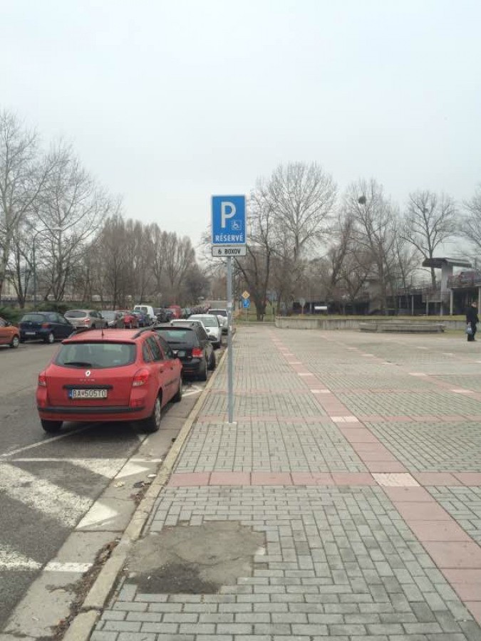 Vozičkárske parkovacie miesto