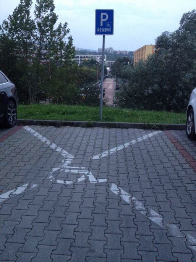Vozičkárske parkovacie miesto