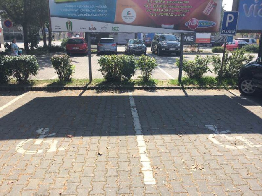 Vozičkárske parkovacie miesto