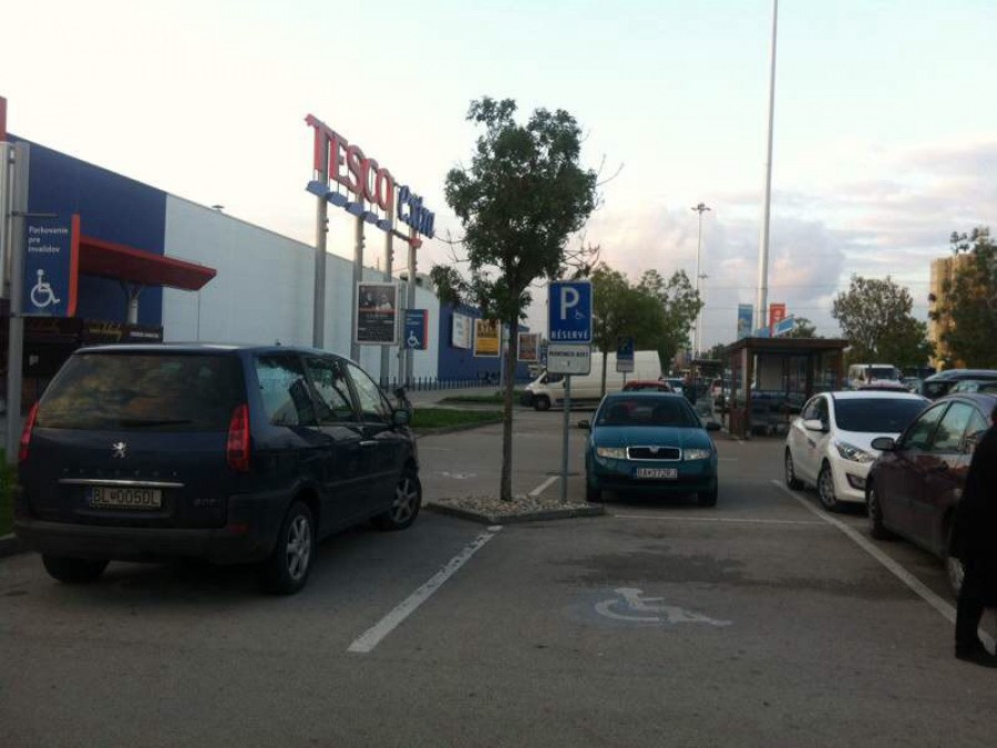 Vozičkárske parkovacie miesto