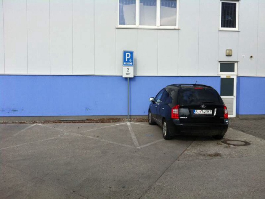Vozičkárske parkovacie miesto