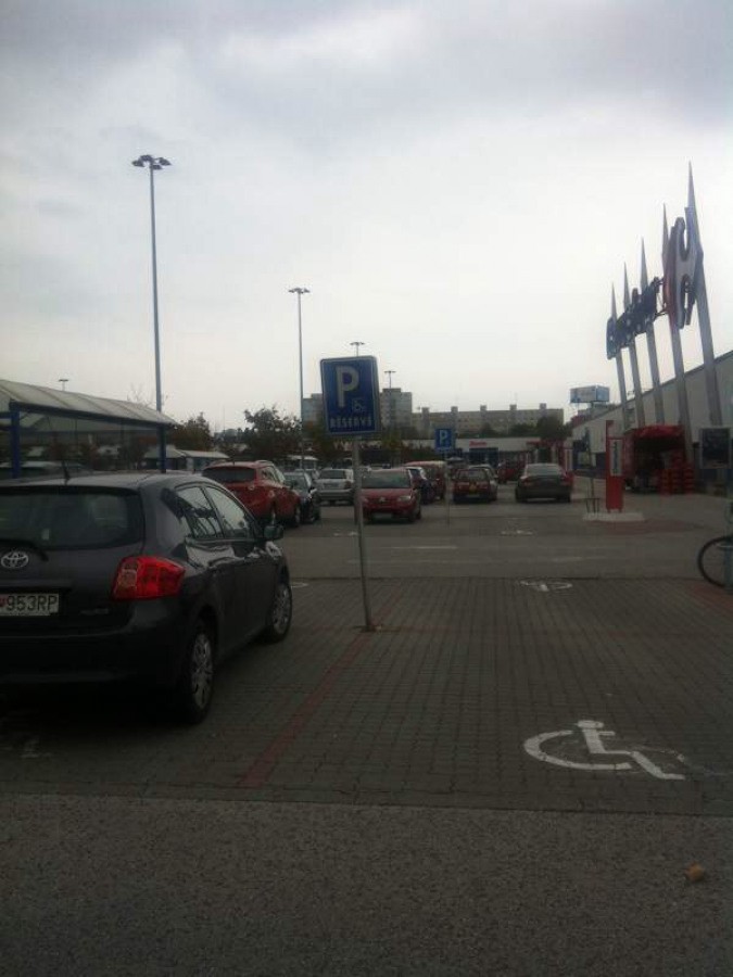 Vozičkárske parkovacie miesto