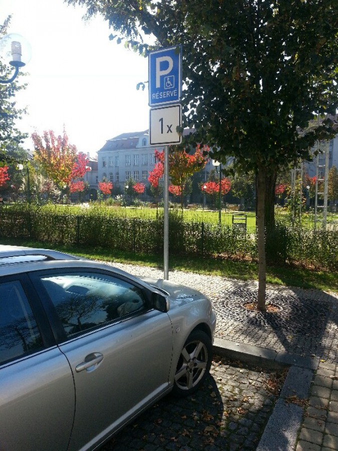 Vozičkárske parkovacie miesto