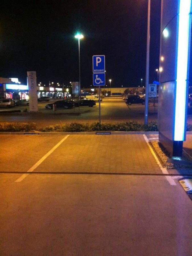 Vozičkárske parkovacie miesto