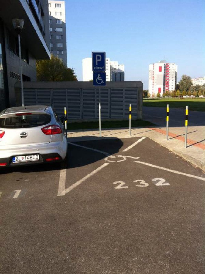 Vozičkárske parkovacie miesto