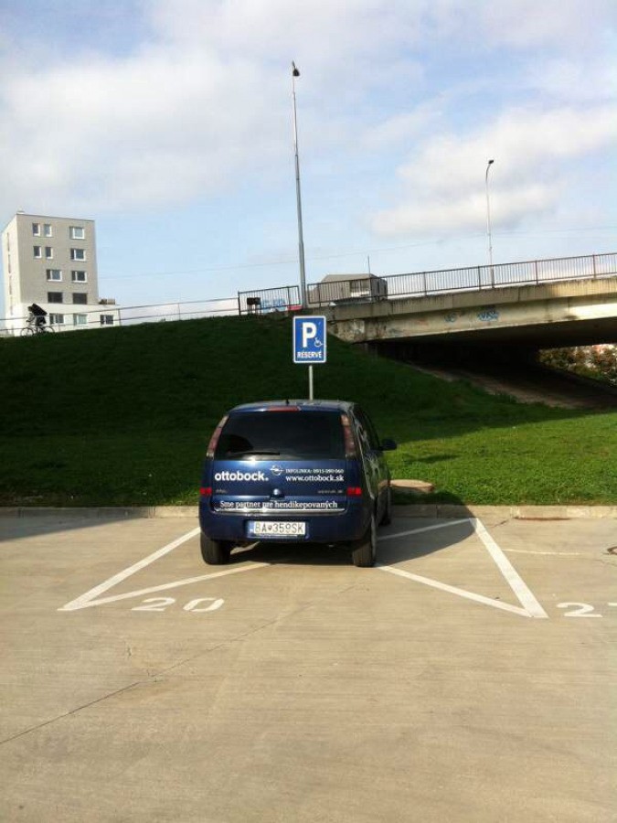 Vozičkárske parkovacie miesto
