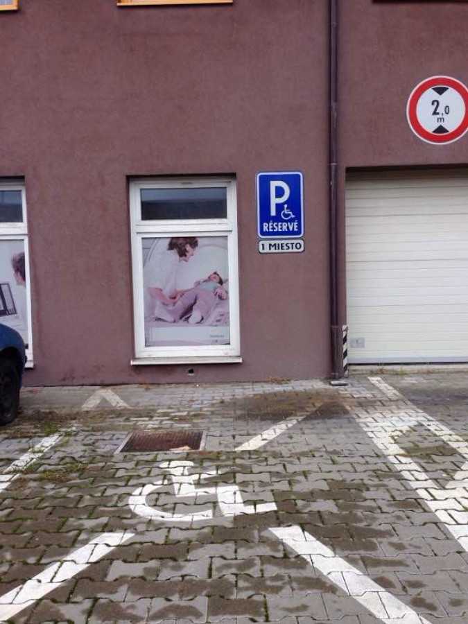 Vozičkárske parkovacie miesto