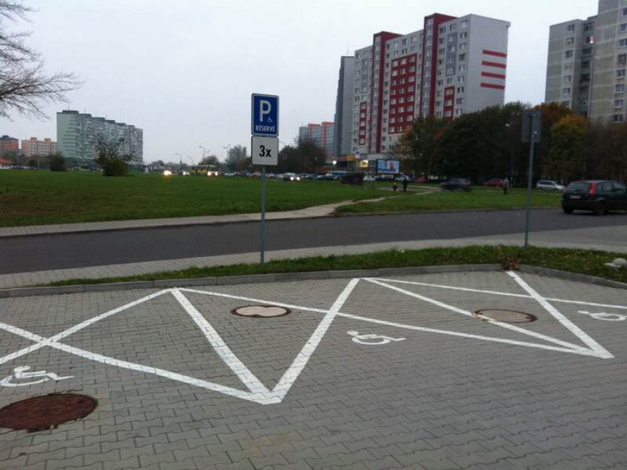 Vozičkárske parkovacie miesto
