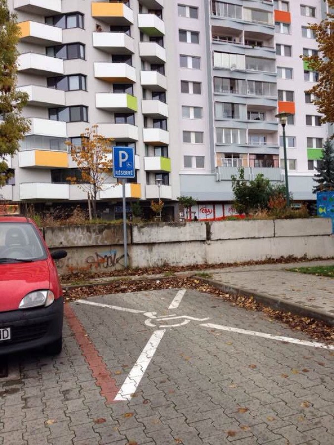 Vozičkárske parkovacie miesto