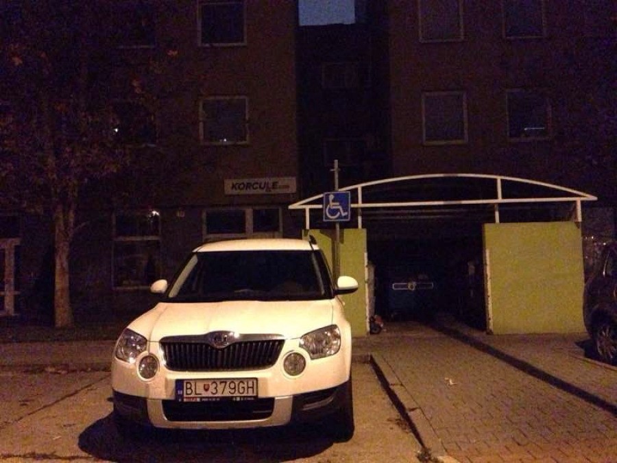 Vozičkárske parkovacie miesto
