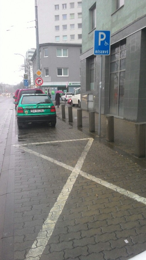 Vozičkárske parkovacie miesto